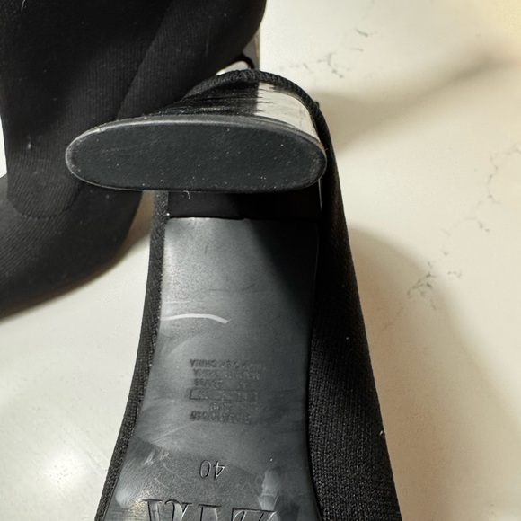 ZARA Black Fabric Sock Boots – Never Worn – Size 40 - Picture 8 of 11